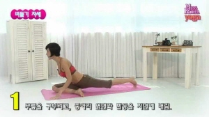 라인을 살려주는 요가 - 비둘기 자세