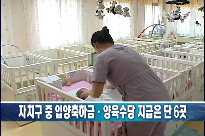 서울서 입양축하금.수당 지급 자치구 6곳 불과