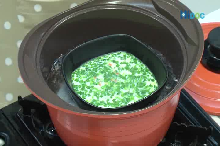계란찜과 도라지사과무침