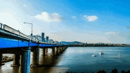 반포한강공원, 가을 하늘 아래에서