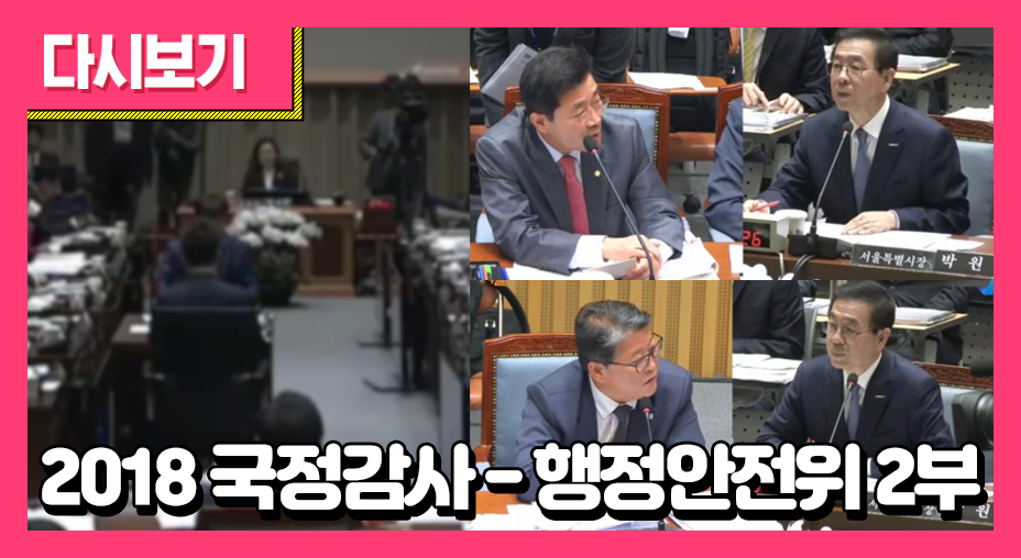 2018 국정감사-행정안전위 2부