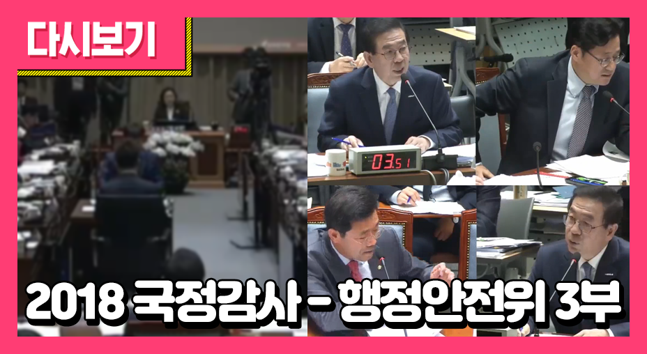 2018 국정감사-행정안전위 3부