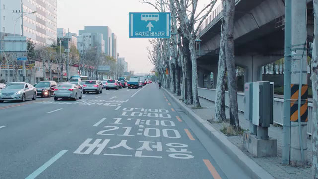 불법주정차 금지 홍보-버스전용차로 편