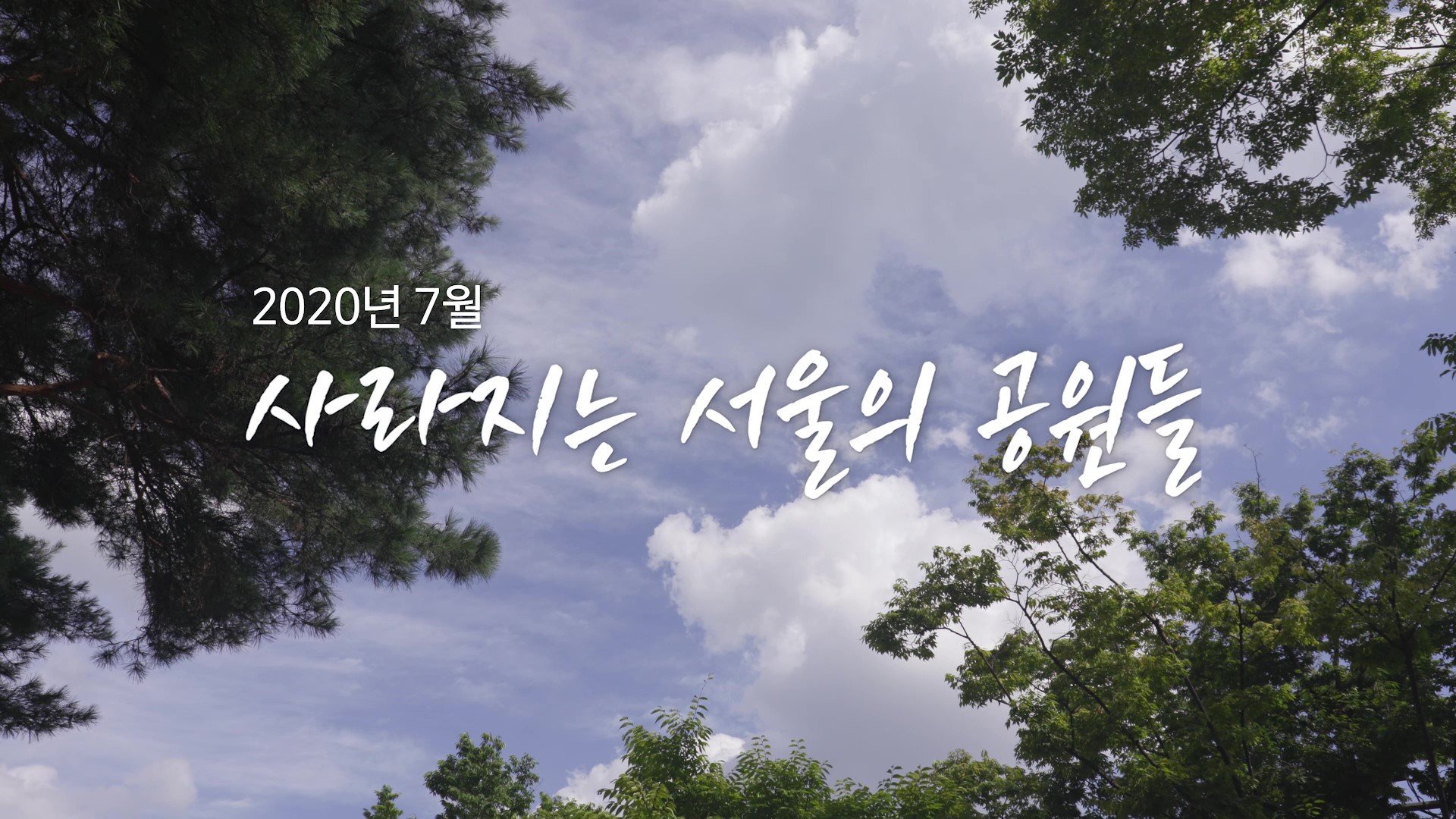 2020년 7월, 사라지는 서울의 공원들