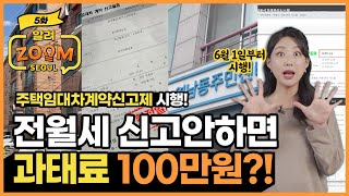 신고와 동시에 확정일자까 한번에~ 안하면 과태로 100만원?! 전월세 신고제 A to Z 체크! [알려줌서울 ep.5]