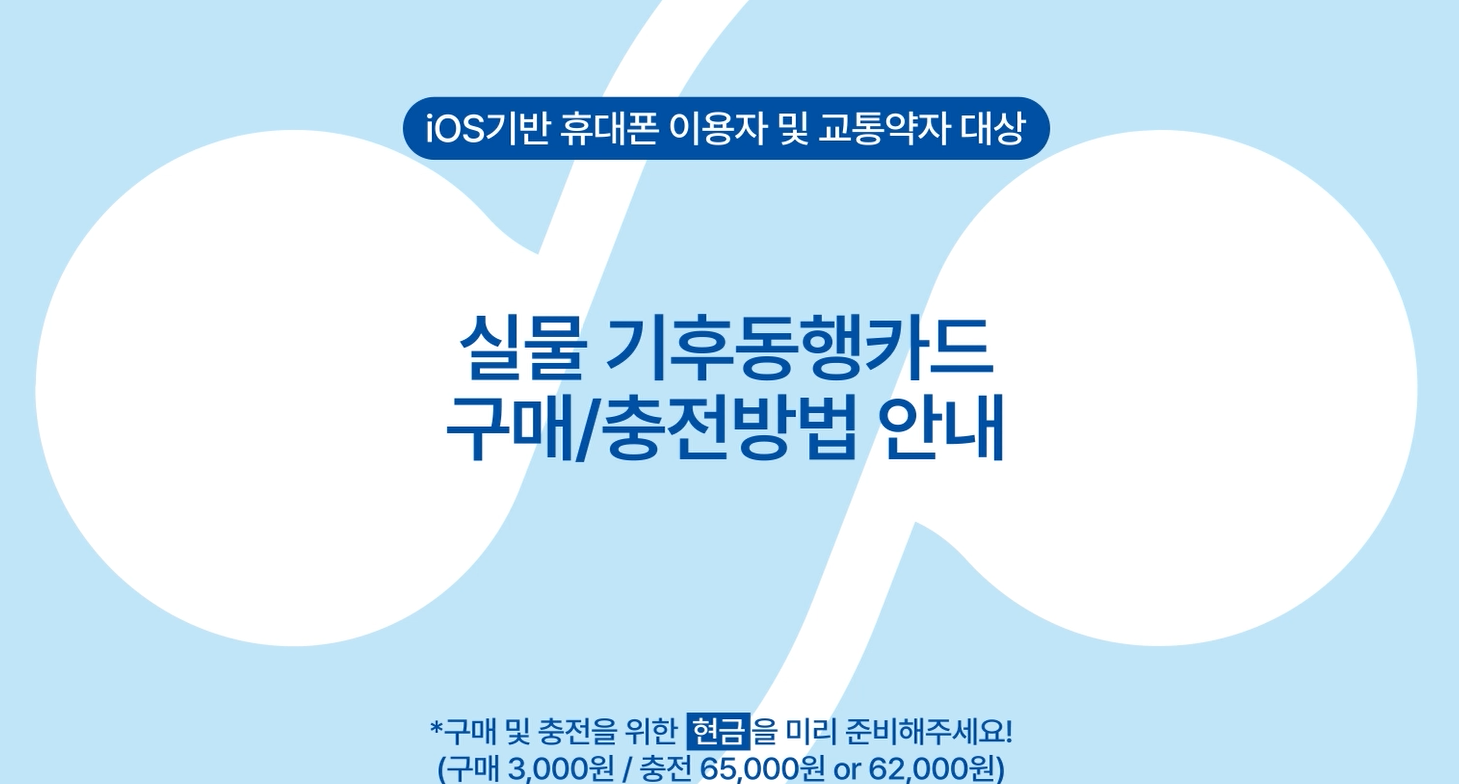 기후동행카드 실물카드