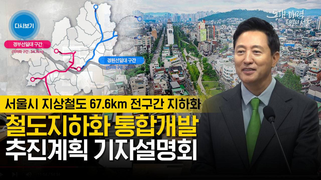 철도지하화 통합개발 추진계획 기자설명회